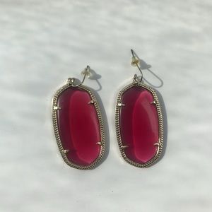 Kendra Scott Danielle Earrings-Cranberry Color